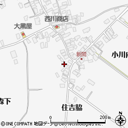 秋田県潟上市昭和大久保新関堰の外70-2周辺の地図