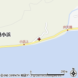 秋田県男鹿市船川港小浜小倉山周辺の地図