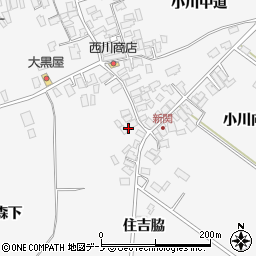 秋田県潟上市昭和大久保新関堰の外2周辺の地図