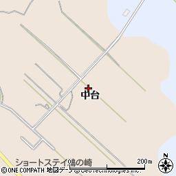 秋田県男鹿市船川港台島（中台）周辺の地図
