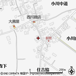 秋田県潟上市昭和大久保新関堰の外3周辺の地図