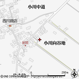 秋田県潟上市昭和大久保小川向谷地周辺の地図