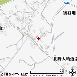 秋田県潟上市昭和大久保北野大崎道添99周辺の地図