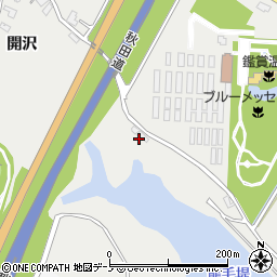 秋田県潟上市昭和豊川竜毛山の下周辺の地図
