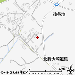 秋田県潟上市昭和大久保北野大崎道添99-13周辺の地図