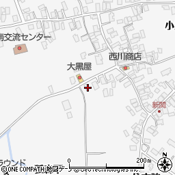 秋田県潟上市昭和大久保新関堰の外59-1周辺の地図