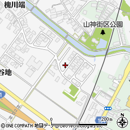 秋田県潟上市昭和大久保山神89周辺の地図