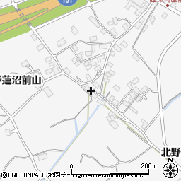秋田県潟上市昭和大久保北野大崎道添104周辺の地図