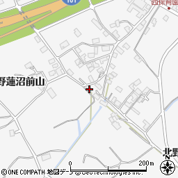 秋田県潟上市昭和大久保北野大崎道添105周辺の地図