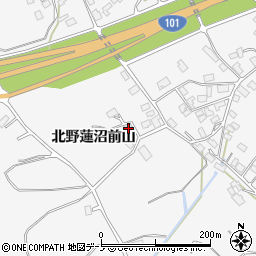 秋田県潟上市昭和大久保北野蓮沼前山95周辺の地図