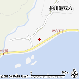 秋田県男鹿市船川港双六（打越）周辺の地図