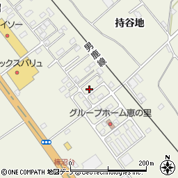 秋田県潟上市天王持谷地1周辺の地図