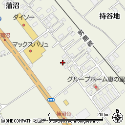 秋田県潟上市天王持谷地1-18周辺の地図