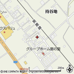 秋田県潟上市天王持谷地1-46周辺の地図