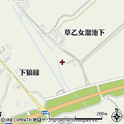 秋田県潟上市天王草乙女溜池下63-25周辺の地図