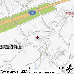 秋田県潟上市昭和大久保北野大崎道添111周辺の地図