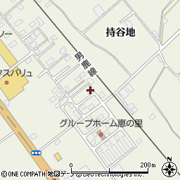 秋田県潟上市天王持谷地1-45周辺の地図