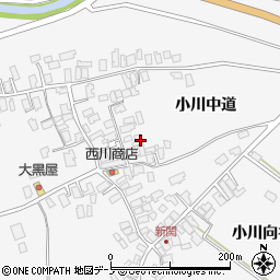 秋田県潟上市昭和大久保小川中道周辺の地図