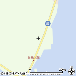 秋田県男鹿市船川港椿中山周辺の地図