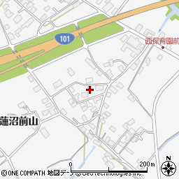 秋田県潟上市昭和大久保北野大崎道添112-4周辺の地図