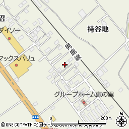 秋田県潟上市天王持谷地1-84周辺の地図