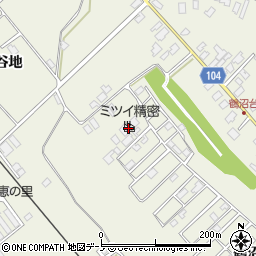 ミツイ精密株式会社　秋田工場周辺の地図