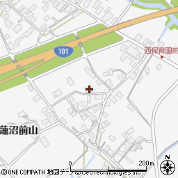 秋田県潟上市昭和大久保北野大崎道添114-2周辺の地図