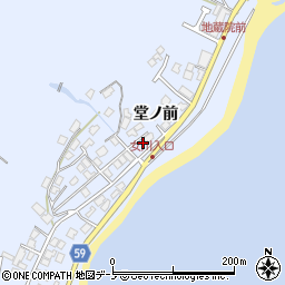 秋田県男鹿市船川港女川堂ノ前32周辺の地図