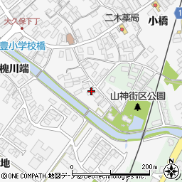 秋田県潟上市昭和大久保山神49周辺の地図