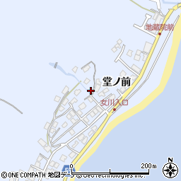 秋田県男鹿市船川港女川堂ノ前42周辺の地図