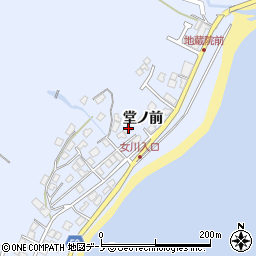 秋田県男鹿市船川港女川堂ノ前70周辺の地図