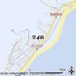 秋田県男鹿市船川港女川堂ノ前周辺の地図