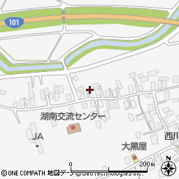 秋田県潟上市昭和大久保新関堰の外103周辺の地図