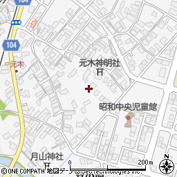 秋田県潟上市昭和大久保宮の前周辺の地図