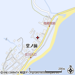 秋田県男鹿市船川港女川堂ノ前25周辺の地図