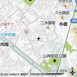 秋田県潟上市昭和大久保山神3-2周辺の地図
