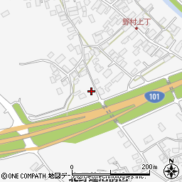 秋田県潟上市昭和大久保北野大崎道添186周辺の地図