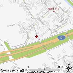 秋田県潟上市昭和大久保北野大崎道添186-8周辺の地図