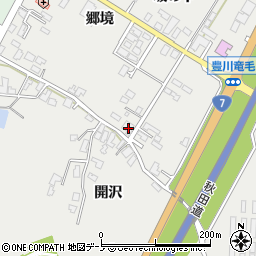 秋田県潟上市昭和豊川竜毛坂の下2周辺の地図