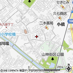 秋田県潟上市昭和大久保山神3-3周辺の地図