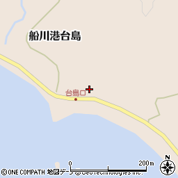秋田県男鹿市船川港台島野竹周辺の地図