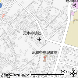 秋田県潟上市昭和大久保堤の上60周辺の地図