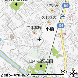 秋田県潟上市昭和大久保山神43周辺の地図