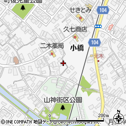 秋田県潟上市昭和大久保山神41周辺の地図