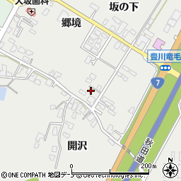 秋田県潟上市昭和豊川竜毛坂の下3周辺の地図
