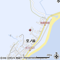 秋田県男鹿市船川港女川堂ノ前25-22周辺の地図