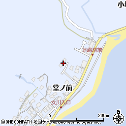 秋田県男鹿市船川港女川堂ノ前25-23周辺の地図