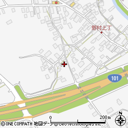 秋田県潟上市昭和大久保北野大崎道添183周辺の地図