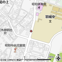 秋田県潟上市昭和大久保元木田周辺の地図