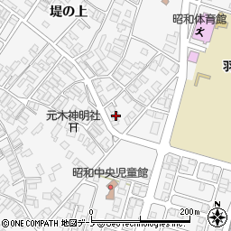 秋田県潟上市昭和大久保堤の上65周辺の地図